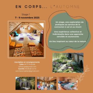 Lire la suite à propos de l’article OUVERTURE des stages « En corps… »